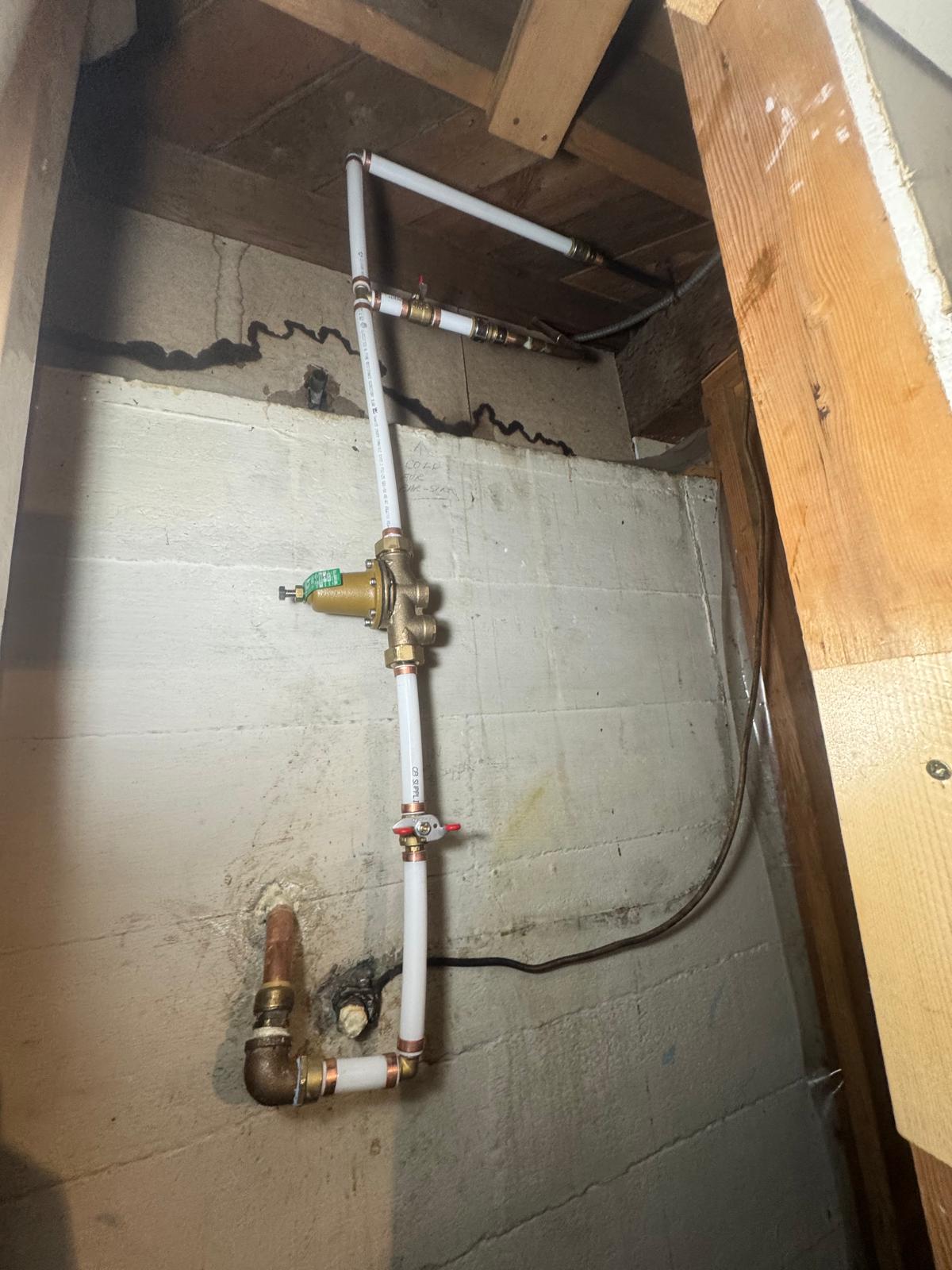 Trenchless water main installation