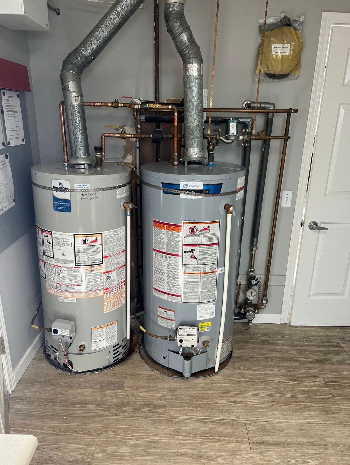 Hot water tank installation by HYDROPRO